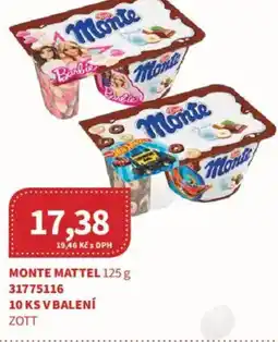 Kubík potraviny Zott Monte mattel nabídka