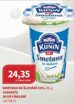 Kubík potraviny Smetana ke šlehání 31% nabídka