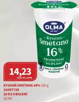 Kubík potraviny Olma Kysaná smetana 16% nabídka