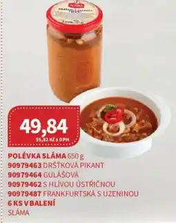 Kubík potraviny Polévka sláma nabídka