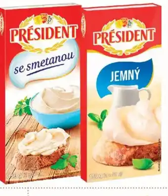 Kubík potraviny Tavený sýr président nabídka