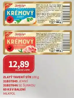 Kubík potraviny Zlatý tavený sýr nabídka