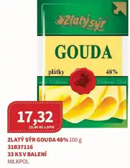 Kubík potraviny Zlatý sýr gouda 48% nabídka