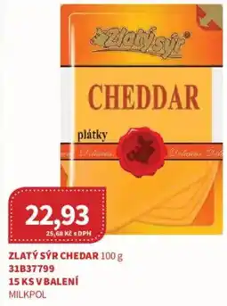 Kubík potraviny Zlatý sýr chedar nabídka