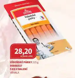 Kubík potraviny Vídeňské párky nabídka