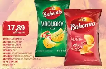 Kubík potraviny Bohemia chips nabídka