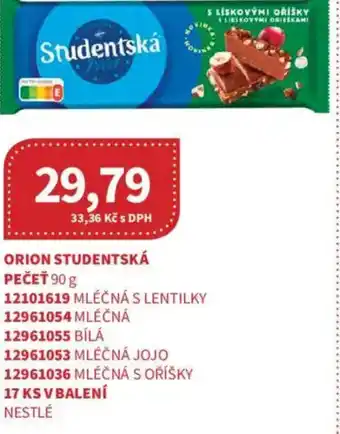 Orion studentská pečeť