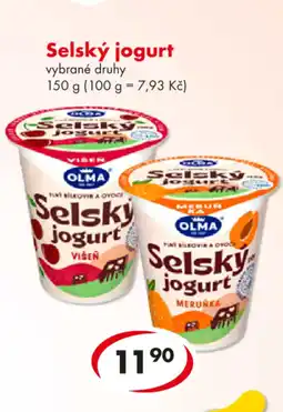 CBA OLMA Selský jogurt nabídka