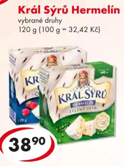 CBA Král Sýrů Hermelín nabídka