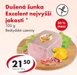CBA Dušená šunka Excelent nejvyšší jakosti nabídka