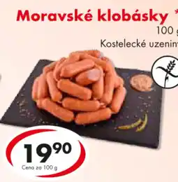 CBA Moravské klobásky nabídka
