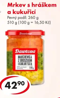 CBA Mrkev s hráškem a kukuřicí nabídka