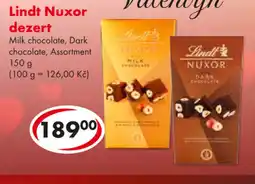 CBA Lindt Nuxor dezert nabídka