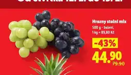 Lidl Hrozny stolní mix nabídka