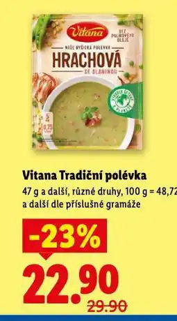 Lidl Vitana tradiční polévka nabídka