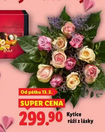 Kytice růží z lásky