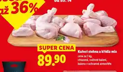 Lidl Kuřecí stehna a křídla nabídka