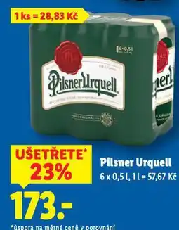 Lidl Pivo pilsner urquell nabídka