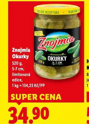 Lidl Znojmia okurky nabídka