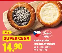 Lidl Máslový koláč s tvarohem nabídka