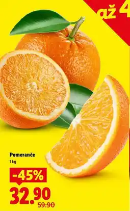 Lidl Pomeranče nabídka