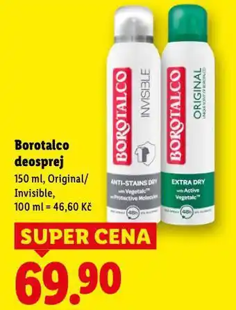 Lidl Borotalco deosprej nabídka