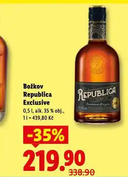Lidl Božkov republica exclusive nabídka