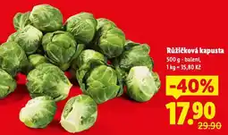 Lidl Růžičková kapusta nabídka