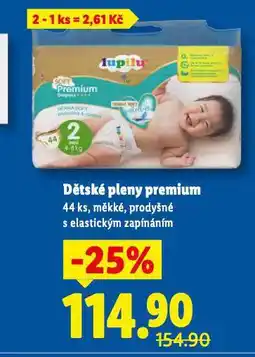 Lidl Dětské pleny nabídka