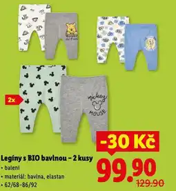 Lidl Legíny s bio bavlnou nabídka