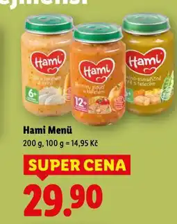 Lidl Hami menü nabídka