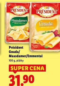 Lidl Président gouda nabídka