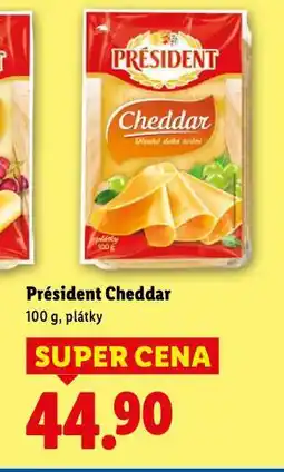 Lidl Président cheddar nabídka