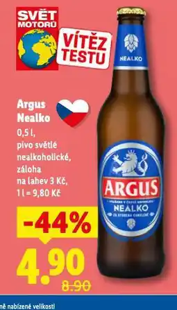 Lidl Pivo argus nealko nabídka
