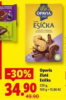 Lidl Opavia zlaté esíčka nabídka