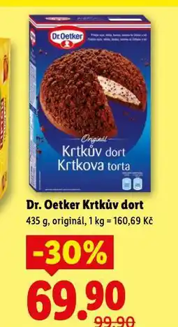 Lidl Dr. oetker krtkův dort nabídka