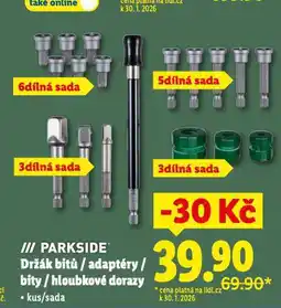 Lidl Parkside držák bitů nabídka