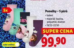 Lidl Ponožky nabídka