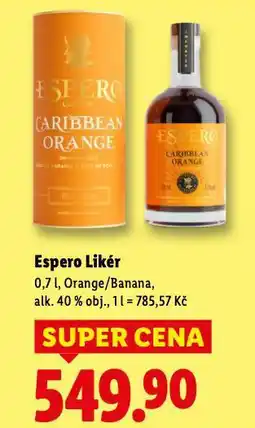 Lidl Espero likér nabídka