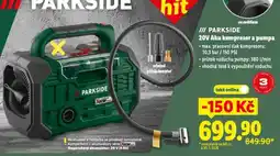 Lidl Parkside aku kompresor a pumpa nabídka