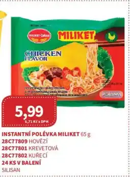 Kubík potraviny Instantní polévka Miliket nabídka