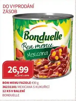 Kubík potraviny BONDUELLE Bon menu fazole nabídka
