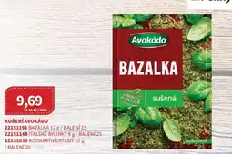 Kubík potraviny Koření Avokádo nabídka