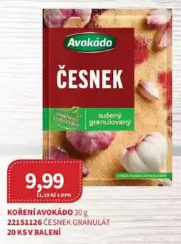 Kubík potraviny Koření avokádo nabídka