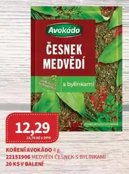 Kubík potraviny Koření avokádo nabídka