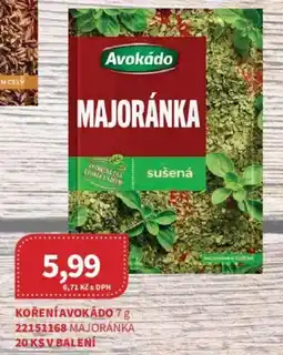 Kubík potraviny Koření avokádo nabídka