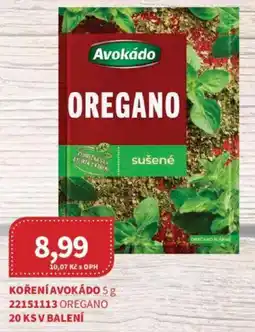 Kubík potraviny Koření avokádo nabídka