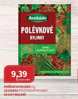 Kubík potraviny Koření avokádo nabídka