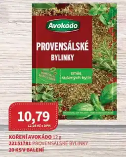 Kubík potraviny Koření avokádo nabídka