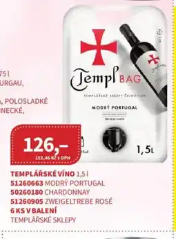 Kubík potraviny Templářské víno nabídka